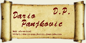 Dario Panjković vizit kartica